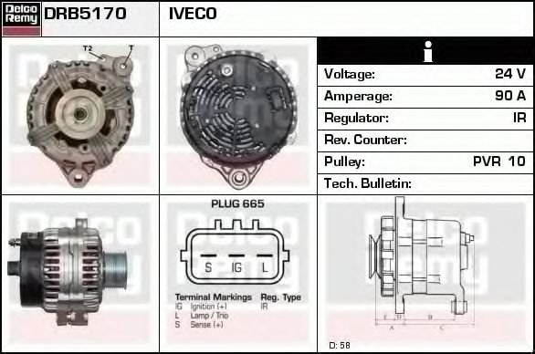 DELCO REMY DRB5170