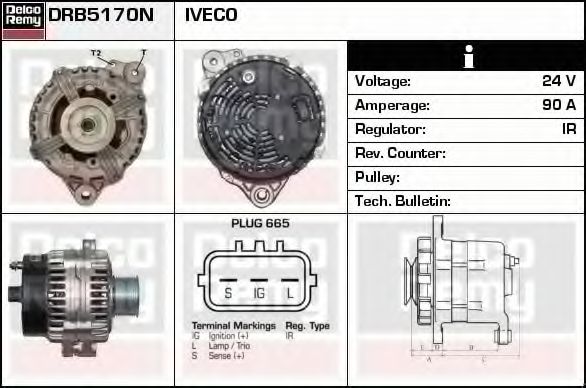 DELCO REMY DRB5170N