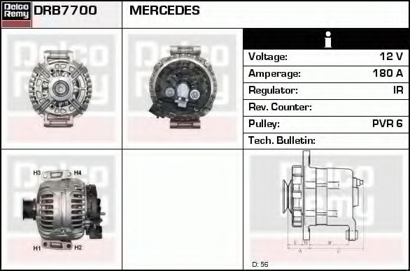 DELCO REMY DRB7700