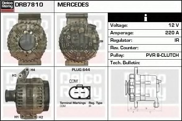 DELCO REMY DRB7810