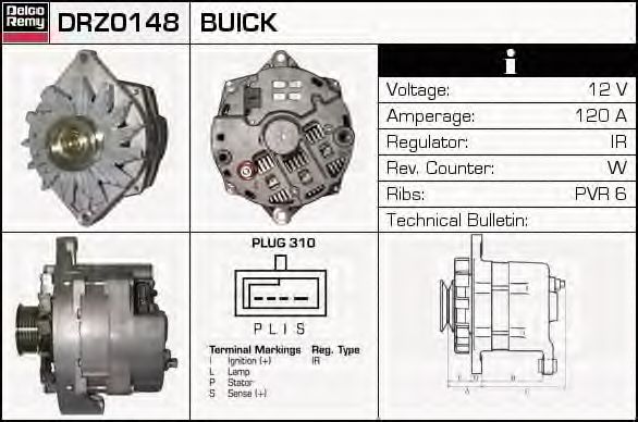 DELCO REMY DRZ0148