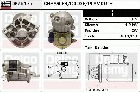 DELCO REMY DRZ5177
