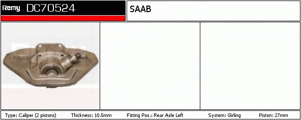 DELCO REMY DC70524 DELCO REMY DC70524