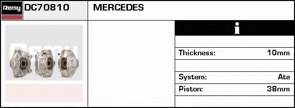 Тормозной суппорт DELCO REMY DC70810 Тормозной суппорт DELCO REMY DC70810