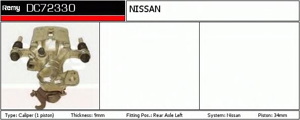 Тормозной суппорт DELCO REMY DC72330 Тормозной суппорт DELCO REMY DC72330