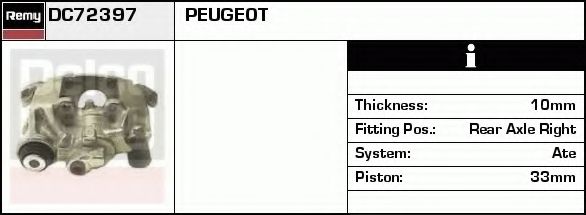 Тормозной суппорт DELCO REMY DC72397 Тормозной суппорт DELCO REMY DC72397
