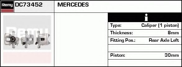 Тормозной суппорт DELCO REMY DC73452 Тормозной суппорт DELCO REMY DC73452