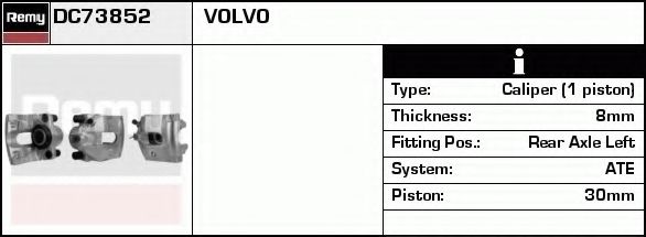Тормозной суппорт DELCO REMY DC73852 Тормозной суппорт DELCO REMY DC73852