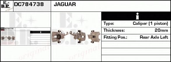 Тормозной суппорт DELCO REMY DC784738 Тормозной суппорт DELCO REMY DC784738