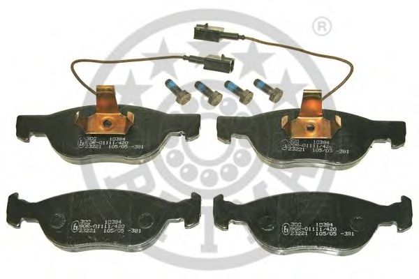 Комплект тормозных колодок, дисковый тормоз OPTIMAL 10384 Комплект тормозных колодок, дисковый тормоз OPTIMAL 10384