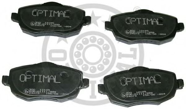 Комплект тормозных колодок, дисковый тормоз OPTIMAL 12195 Комплект тормозных колодок, дисковый тормоз OPTIMAL 12195