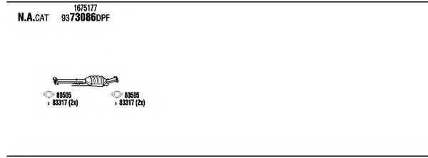 Система выпуска ОГ WALKER FOK06918B Система выпуска ОГ WALKER FOK06918B