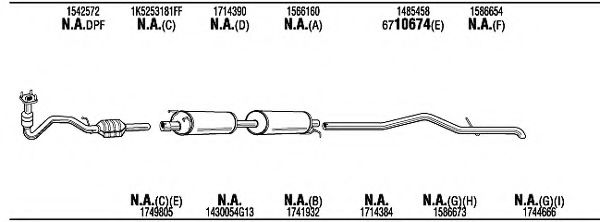 Система выпуска ОГ WALKER FOK19591DC Система выпуска ОГ WALKER FOK19591DC