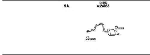 Система выпуска ОГ WALKER FOK19773 Система выпуска ОГ WALKER FOK19773