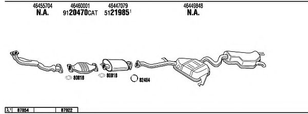 Система выпуска ОГ WALKER LN20157 Система выпуска ОГ WALKER LN20157