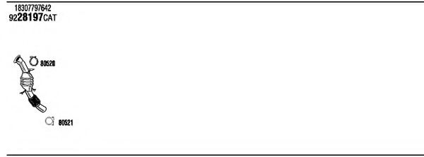 Система выпуска ОГ FONOS BWH32176 Система выпуска ОГ FONOS BWH32176