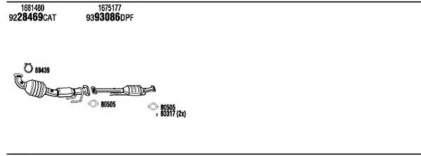 Система выпуска ОГ FONOS FOK05614BA Система выпуска ОГ FONOS FOK05614BA