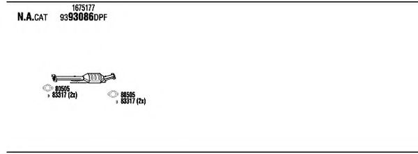 Система выпуска ОГ FONOS FOK06918A Система выпуска ОГ FONOS FOK06918A