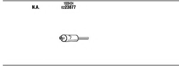 Система выпуска ОГ FONOS FOK08836 Система выпуска ОГ FONOS FOK08836