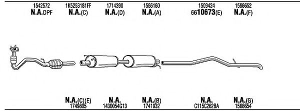 Система выпуска ОГ FONOS FOK19591DB Система выпуска ОГ FONOS FOK19591DB