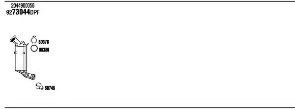 Система выпуска ОГ FONOS MBH54951BB Система выпуска ОГ FONOS MBH54951BB