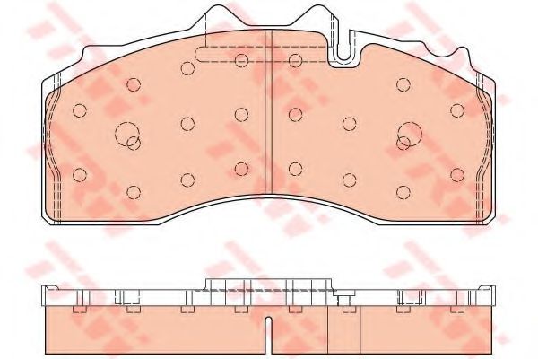 Комплект тормозных колодок, дисковый тормоз TRW GDB5104 Комплект тормозных колодок, дисковый тормоз TRW GDB5104