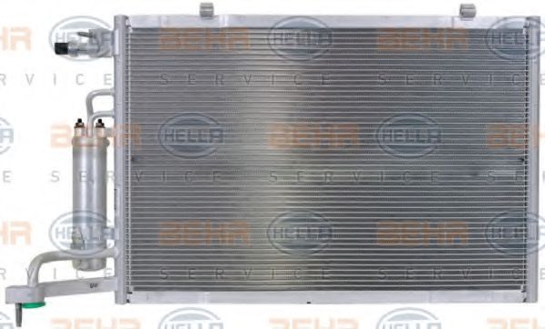 Конденсатор, кондиционер HELLA 8FC 351 000-401 Конденсатор, кондиционер HELLA 8FC 351 000-401
