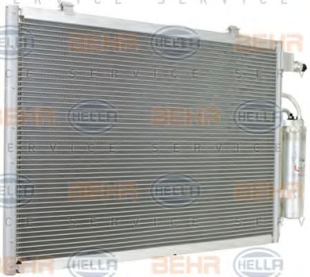Конденсатор, кондиционер HELLA 8FC 351 000-401 Конденсатор, кондиционер HELLA 8FC 351 000-401