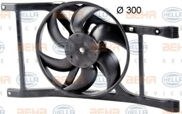 Вентилятор, охлаждение двигателя HELLA 8EW 351 042-581 Вентилятор, охлаждение двигателя HELLA 8EW 351 042-581