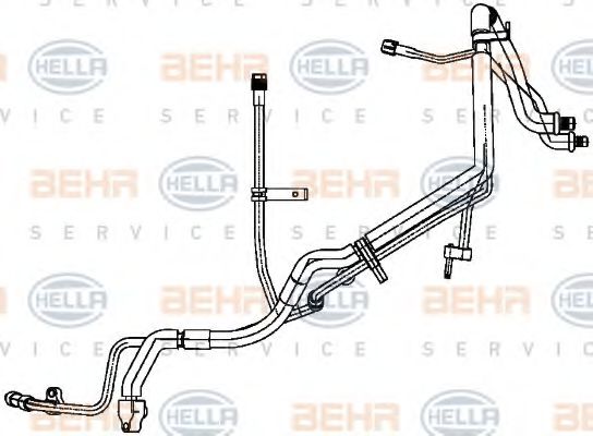 Трубопровод высокого / низкого давления, кондиционер HELLA 9GS 351 338-731 Трубопровод высокого / низкого давления, кондиционер HELLA 9GS 351 338-731