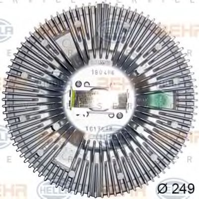 Сцепление, вентилятор радиатора HELLA 8MV 376 727-111 Сцепление, вентилятор радиатора HELLA 8MV 376 727-111