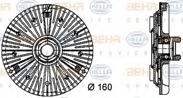 HELLA 8MV 376 732-271 HELLA 8MV 376 732-271