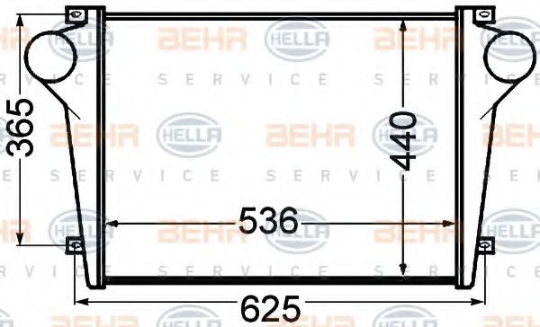 Интеркулер HELLA 8ML 376 776-741 Интеркулер HELLA 8ML 376 776-741