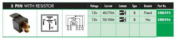 LUCAS ELECTRICAL SRB596