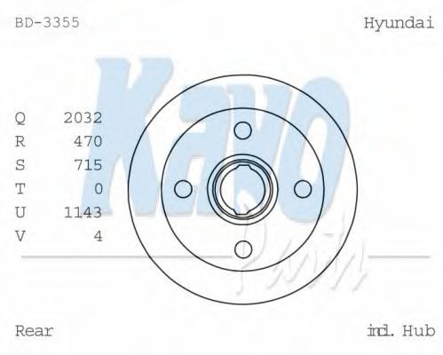 KAVO PARTS BD-3355 KAVO PARTS BD-3355