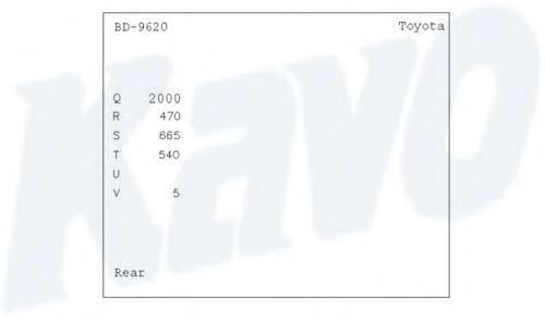 KAVO PARTS BD-9620