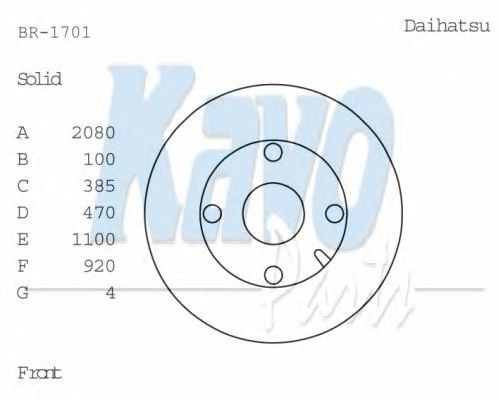 KAVO PARTS BR-1701