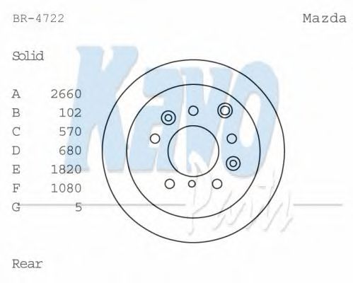 KAVO PARTS BR-4722