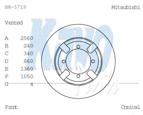 KAVO PARTS BR-5719