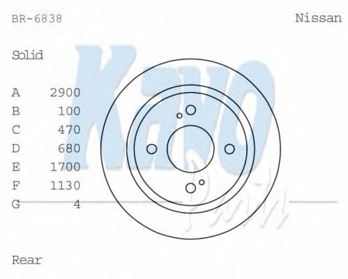 KAVO PARTS BR-6738