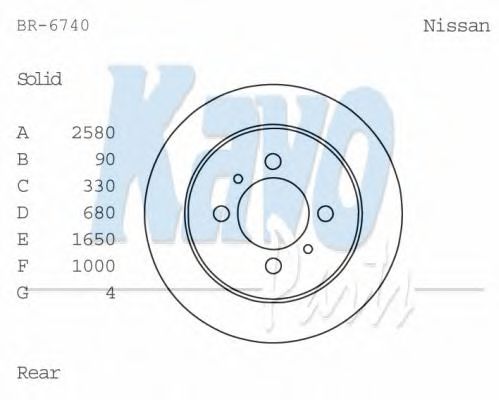 KAVO PARTS BR-6740