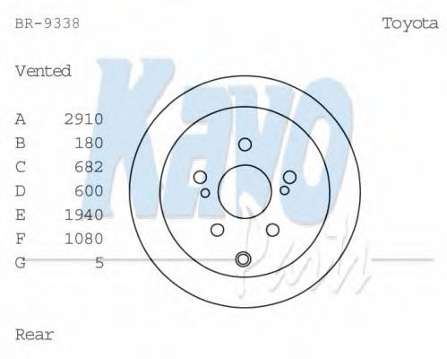 KAVO PARTS BR-9338