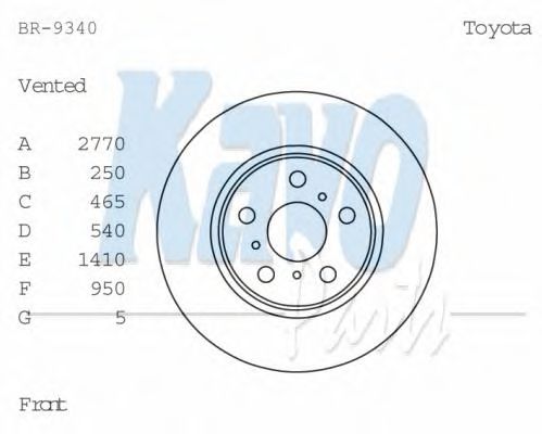 KAVO PARTS BR-9340