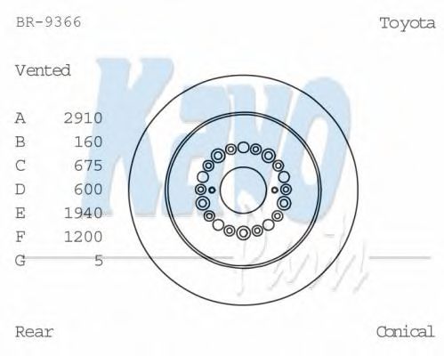 KAVO PARTS BR-9366