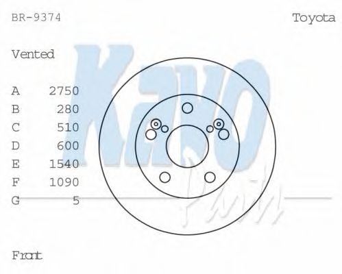 KAVO PARTS BR-9374