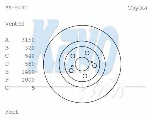 KAVO PARTS BR-9401