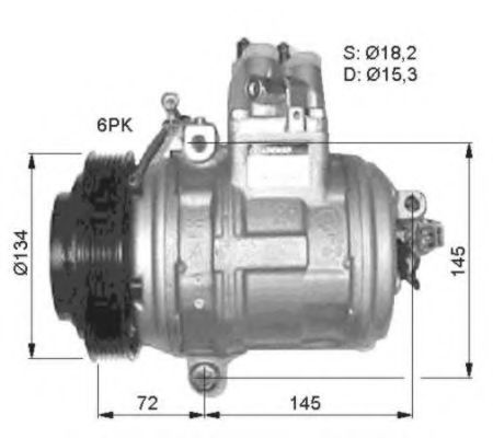 Компрессор, кондиционер NRF 32407 Компрессор, кондиционер NRF 32407