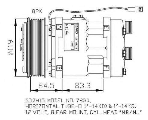 Компрессор, кондиционер NRF 32805G Компрессор, кондиционер NRF 32805G