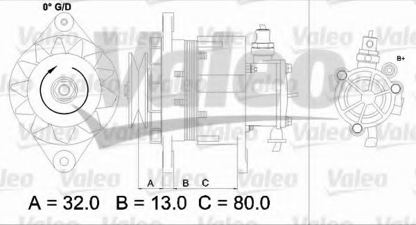 Генератор VALEO 437144 Генератор VALEO 437144