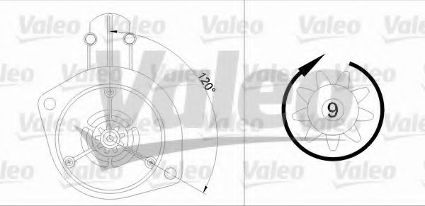 Стартер VALEO 455911 Стартер VALEO 455911